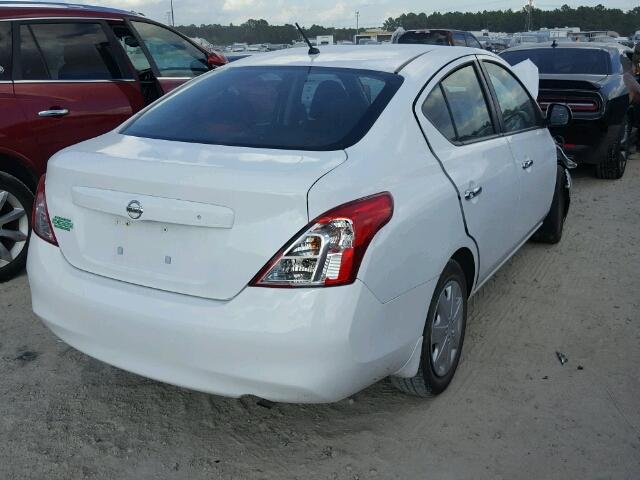 3N1CN7APXCL900630 - 2012 NISSAN VERSA S WHITE photo 4