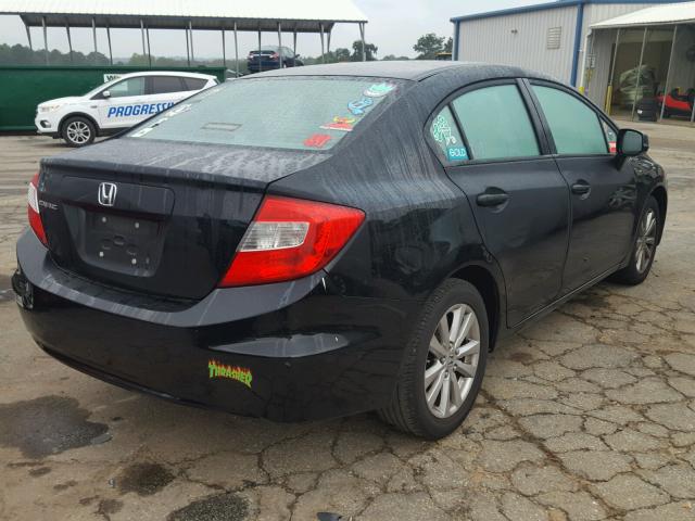 19XFB2F85CE018597 - 2012 HONDA CIVIC BLACK photo 4