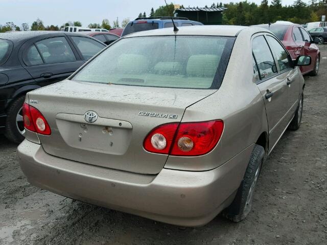 2T1BR32E37C717324 - 2007 TOYOTA COROLLA CE GOLD photo 4