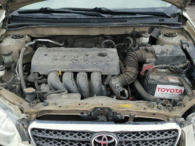 2T1BR32E37C717324 - 2007 TOYOTA COROLLA CE GOLD photo 7