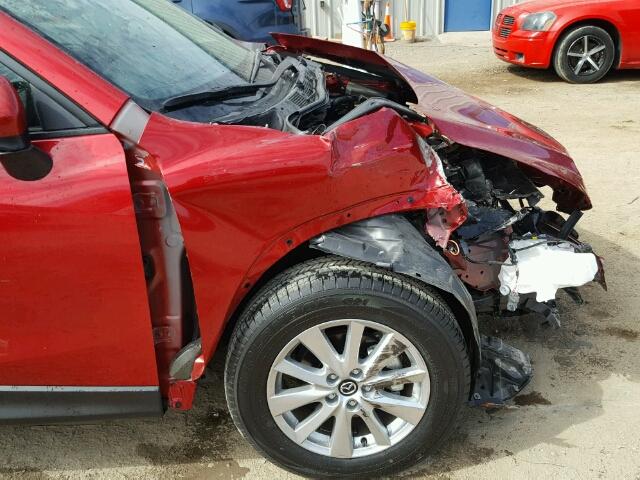 JM3KE4CY3G0797249 - 2016 MAZDA CX-5 RED photo 9