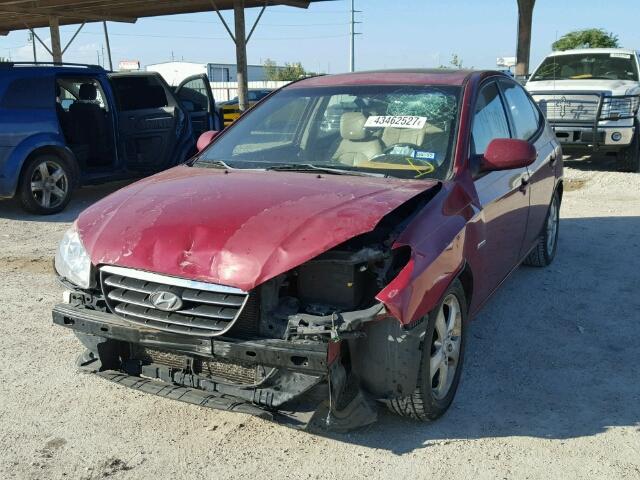 KMHDU46D97U081733 - 2007 HYUNDAI ELANTRA GL MAROON photo 2