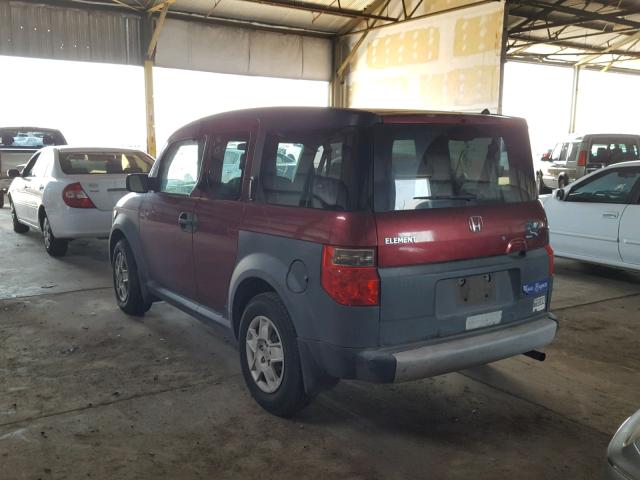 5J6YH18368L007507 - 2008 HONDA ELEMENT LX MAROON photo 3