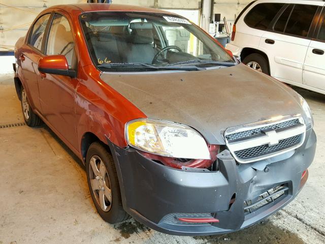KL1TD5DE1AB119628 - 2010 CHEVROLET AVEO LS RED photo 1