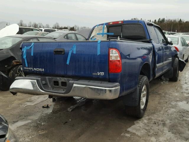 5TBRT34176S482192 - 2006 TOYOTA TUNDRA ACC BLUE photo 4