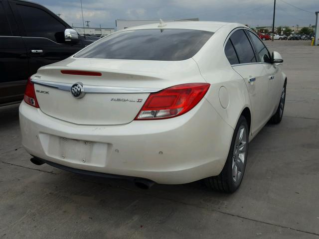 2G4GS5EV7C9142104 - 2012 BUICK REGAL PREM WHITE photo 4