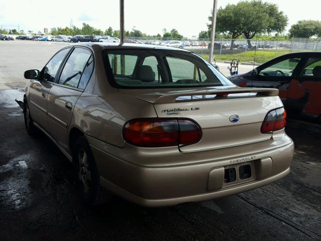 1G1NE52J13M596025 - 2003 CHEVROLET MALIBU LS ოქროსფერი ფოტო 3