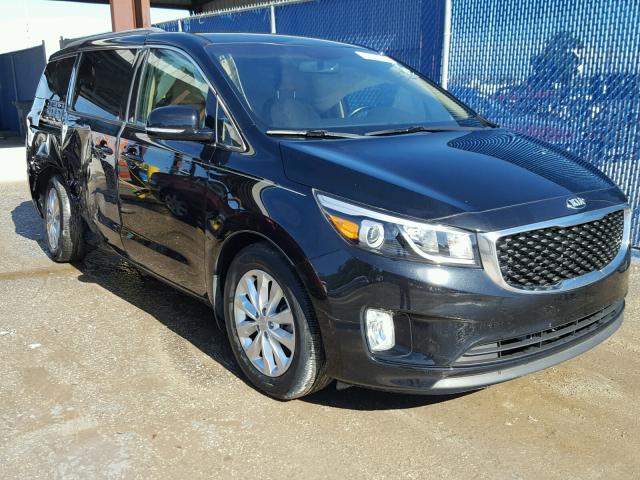 KNDMC5C10G6148036 - 2016 KIA SEDONA EX BLACK photo 1