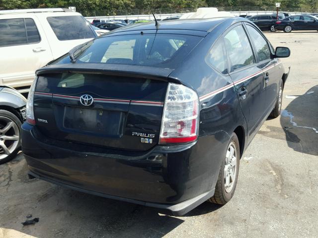 JTDKB20U883382645 - 2008 TOYOTA PRIUS BLACK photo 4