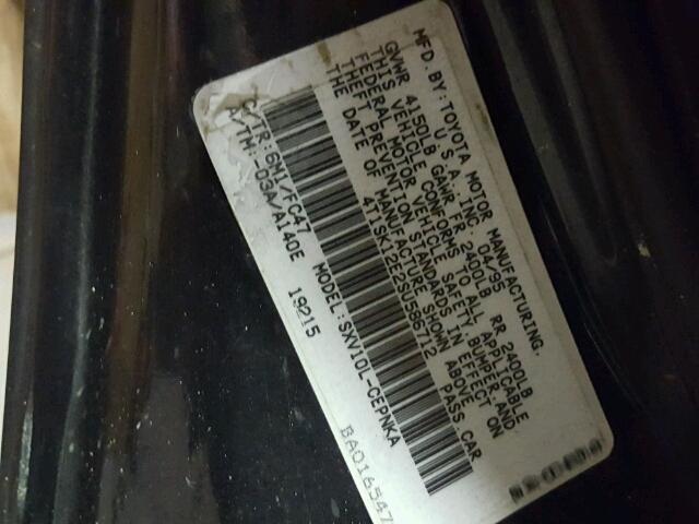 4T1SK12E2SU586712 - 1995 TOYOTA CAMRY LE მწვანე ფოტო 10