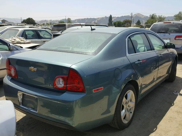 1G1ZG57BX9F149879 - 2009 CHEVROLET MALIBU LS 绿色 照片 4