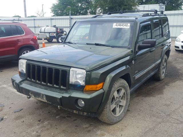 1J8HG48N36C346484 - 2006 JEEP COMMANDER GREEN photo 2