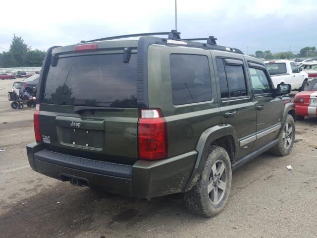 1J8HG48N36C346484 - 2006 JEEP COMMANDER GREEN photo 4