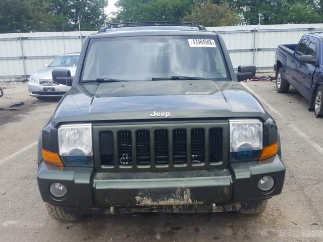 1J8HG48N36C346484 - 2006 JEEP COMMANDER GREEN photo 9