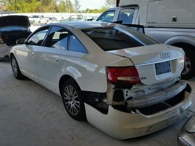 WAUDH74FX6N140891 - 2006 AUDI A6 3.2 QUA WHITE photo 3