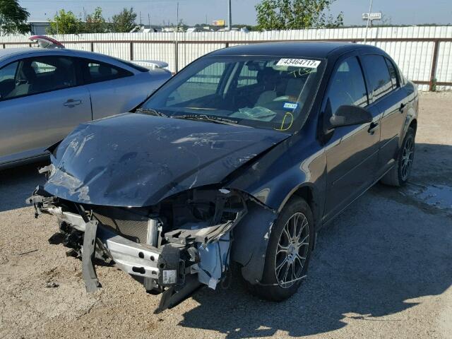 1G1AD5F54A7145732 - 2010 CHEVROLET COBALT BLACK photo 2