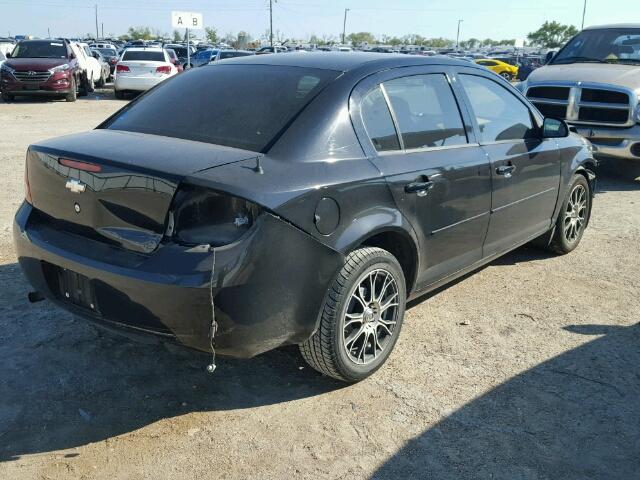 1G1AD5F54A7145732 - 2010 CHEVROLET COBALT BLACK photo 4