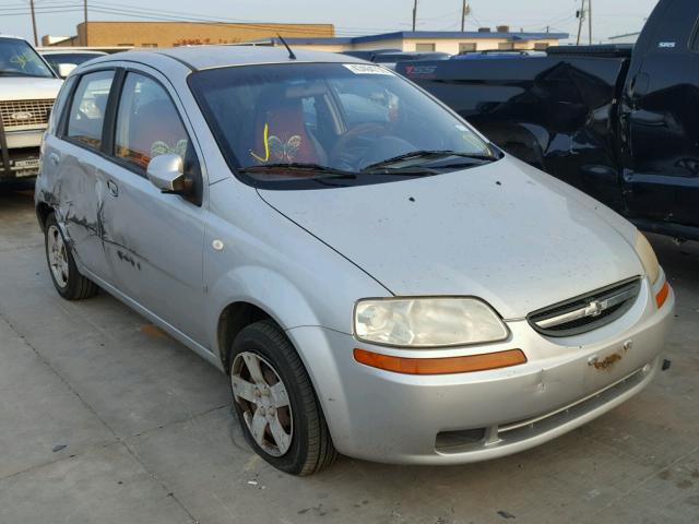 KL1TD66628B188186 - 2008 CHEVROLET AVEO BASE Srebrny zdjęcie 1
