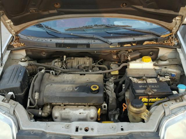 KL1TD66628B188186 - 2008 CHEVROLET AVEO BASE Srebrny zdjęcie 7