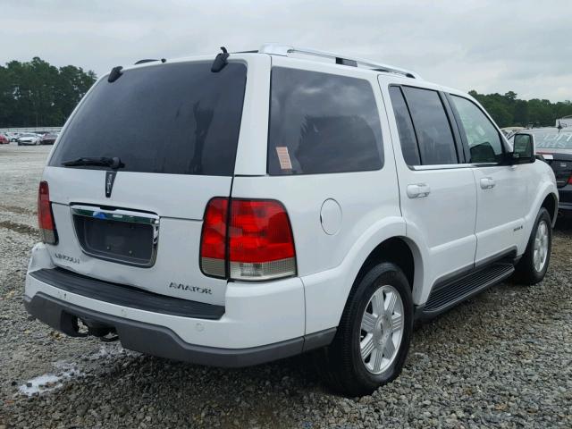 5LMEU68H85ZJ20423 - 2005 LINCOLN AVIATOR 白色 照片 4