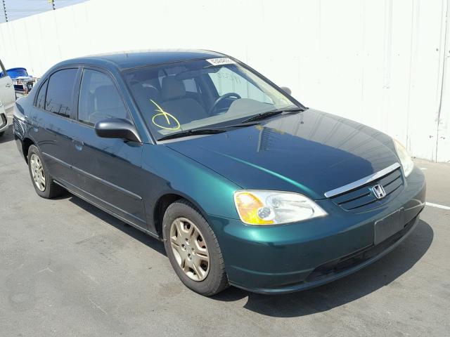 2HGES16231H559202 - 2001 HONDA CIVIC DX GREEN photo 1