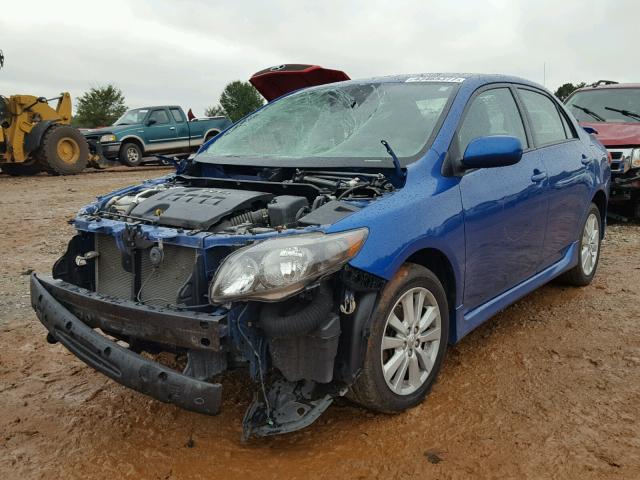 2T1BU4EE5AC412995 - 2010 TOYOTA COROLLA BA BLUE photo 2