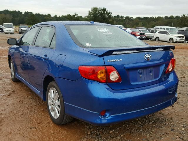 2T1BU4EE5AC412995 - 2010 TOYOTA COROLLA BA BLUE photo 3