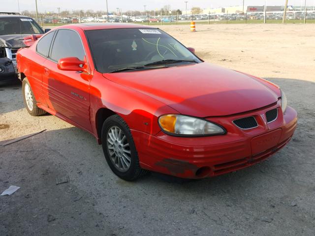 1G2NG12EXYM712198 - 2000 PONTIAC GRAND AM S RED photo 1