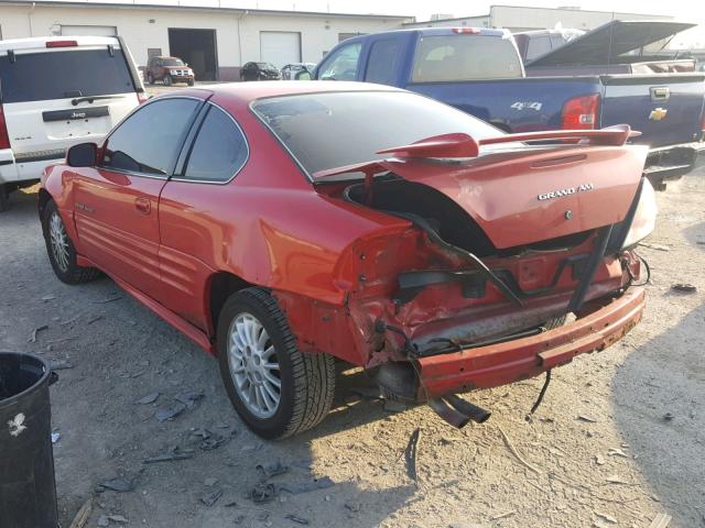 1G2NG12EXYM712198 - 2000 PONTIAC GRAND AM S RED photo 3