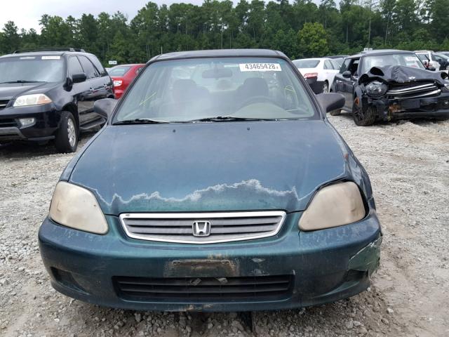 2HGEJ6610YH542827 - 2000 HONDA CIVIC BASE TURQUOISE photo 9