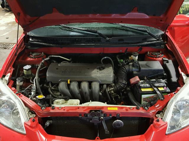 2T1KR32E75C359710 - 2005 TOYOTA COROLLA MA RED photo 7