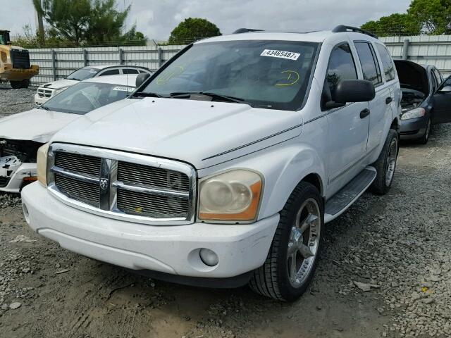 1D4HD58D44F174526 - 2004 DODGE DURANGO WHITE photo 2