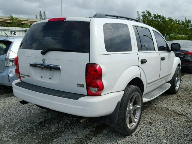 1D4HD58D44F174526 - 2004 DODGE DURANGO WHITE photo 4