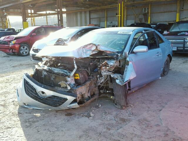 4T1BE46K59U865008 - 2009 TOYOTA CAMRY BLUE photo 2