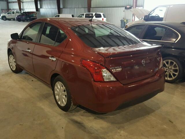 3N1CN7AP9GL901175 - 2016 NISSAN VERSA RED photo 3