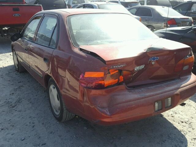 1Y1SK52842Z403797 - 2002 CHEVROLET GEO PRIZM 红色 照片 3