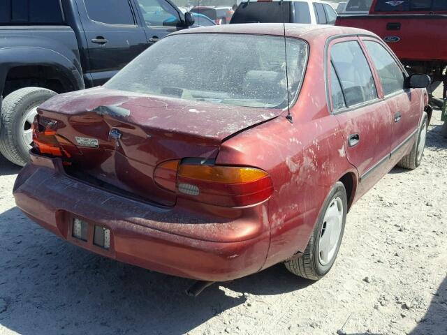 1Y1SK52842Z403797 - 2002 CHEVROLET GEO PRIZM 红色 照片 4