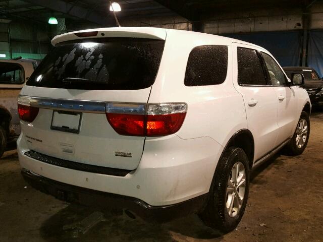 1C4RDJAG2DC535722 - 2013 DODGE DURANGO SX WHITE photo 4