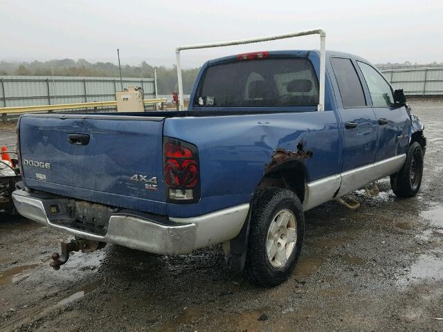 1D7HU18D04S741866 - 2004 DODGE RAM 1500 S BLUE photo 4