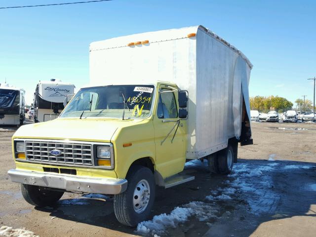 1FDKE30M4MHA96359 - 1991 FORD ECONOLINE YELLOW photo 2