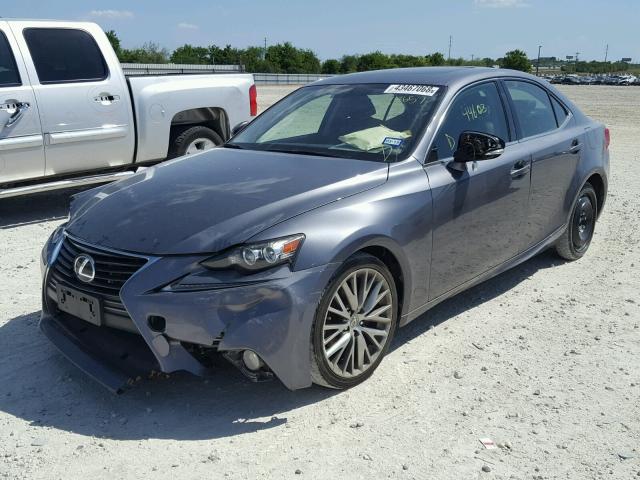 JTHBF1D27E5018657 - 2014 LEXUS IS 250 GRAY photo 2