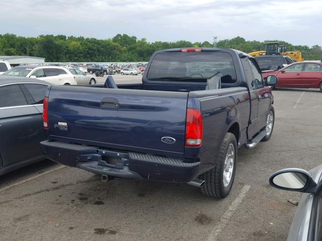 2FTRX17264CA69290 - 2004 FORD F-150 HERI BLUE photo 4