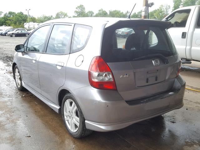 JHMGD37607S062767 - 2007 HONDA FIT S 银色 照片 3