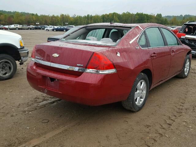2G1WT58K781367507 - 2008 CHEVROLET IMPALA 红色 照片 4