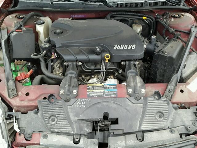 2G1WT58K781367507 - 2008 CHEVROLET IMPALA 红色 照片 7