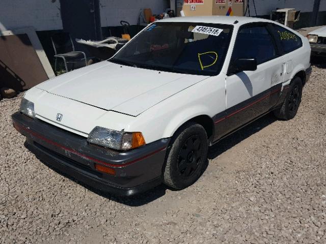 JHMEC1426HS015860 - 1987 HONDA CIVIC 1500 WHITE photo 2