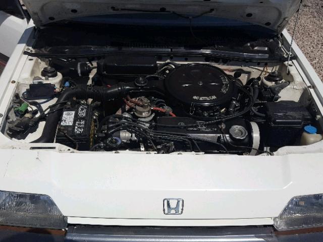 JHMEC1426HS015860 - 1987 HONDA CIVIC 1500 WHITE photo 7