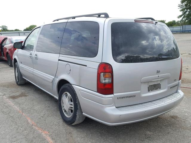 1GNDX13EX2D210442 - 2002 CHEVROLET VENTURE LU SILVER photo 3