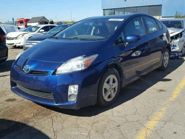 JTDKN3DU3A0173456 - 2010 TOYOTA PRIUS BLUE photo 2