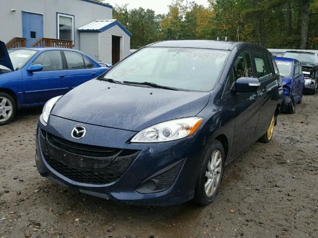 JM1CW2BLXE0168993 - 2014 MAZDA 5 SPORT BLUE photo 2